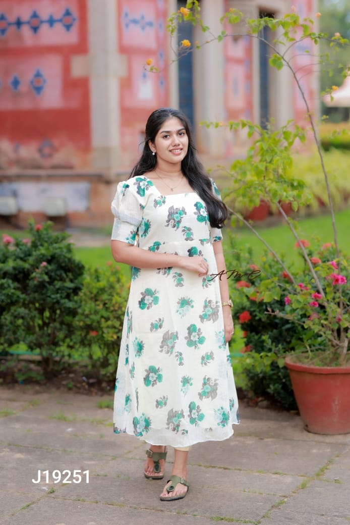 Linen Digital Print Top