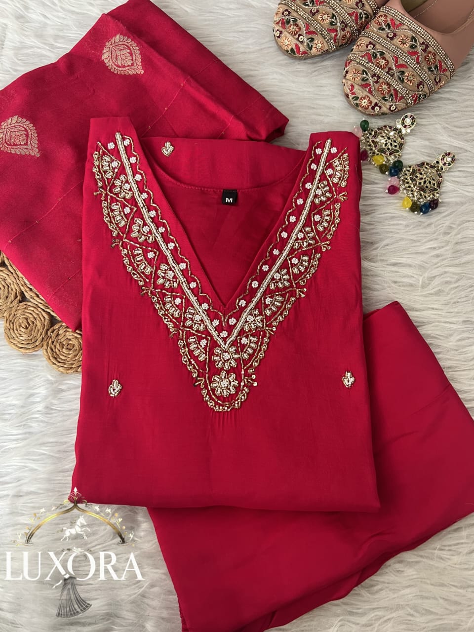 Designers Kurti Pant Dupatta Set